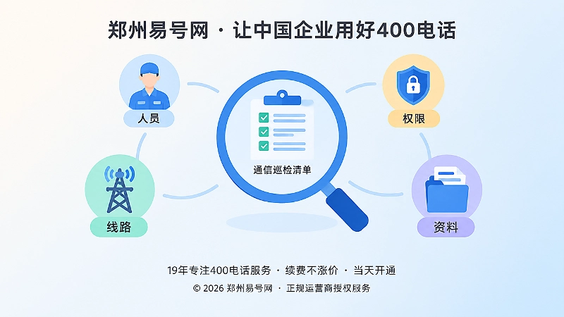 400电话通信连续性巡检插画